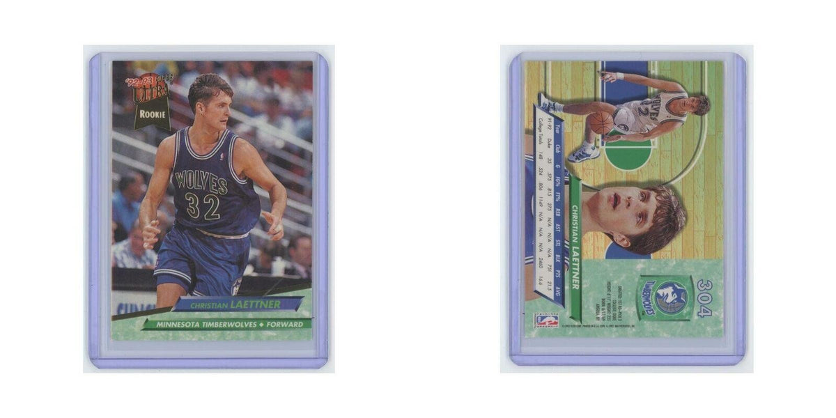 Christian Laettner Rookie 1992 Fleer Ultra #304 Minnesota Timberwolves NM