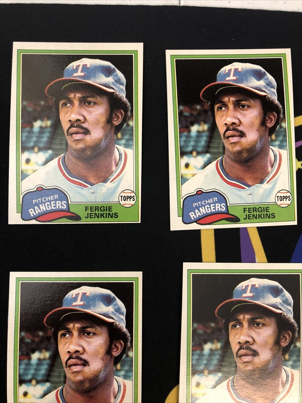 1981 Topps Baseball Fergie Jenkins #158- 5Ct Card Lot! Sharp!