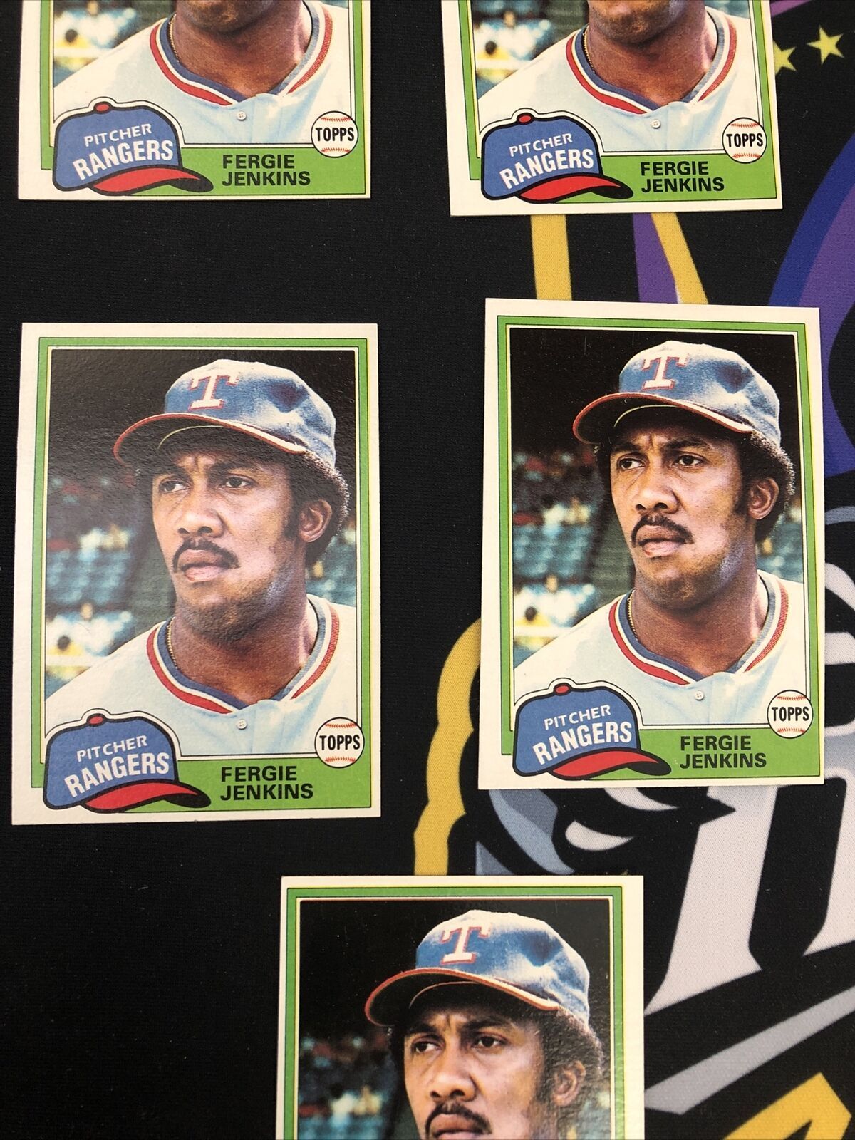 1981 Topps Baseball Fergie Jenkins #158- 5Ct Card Lot! Sharp!