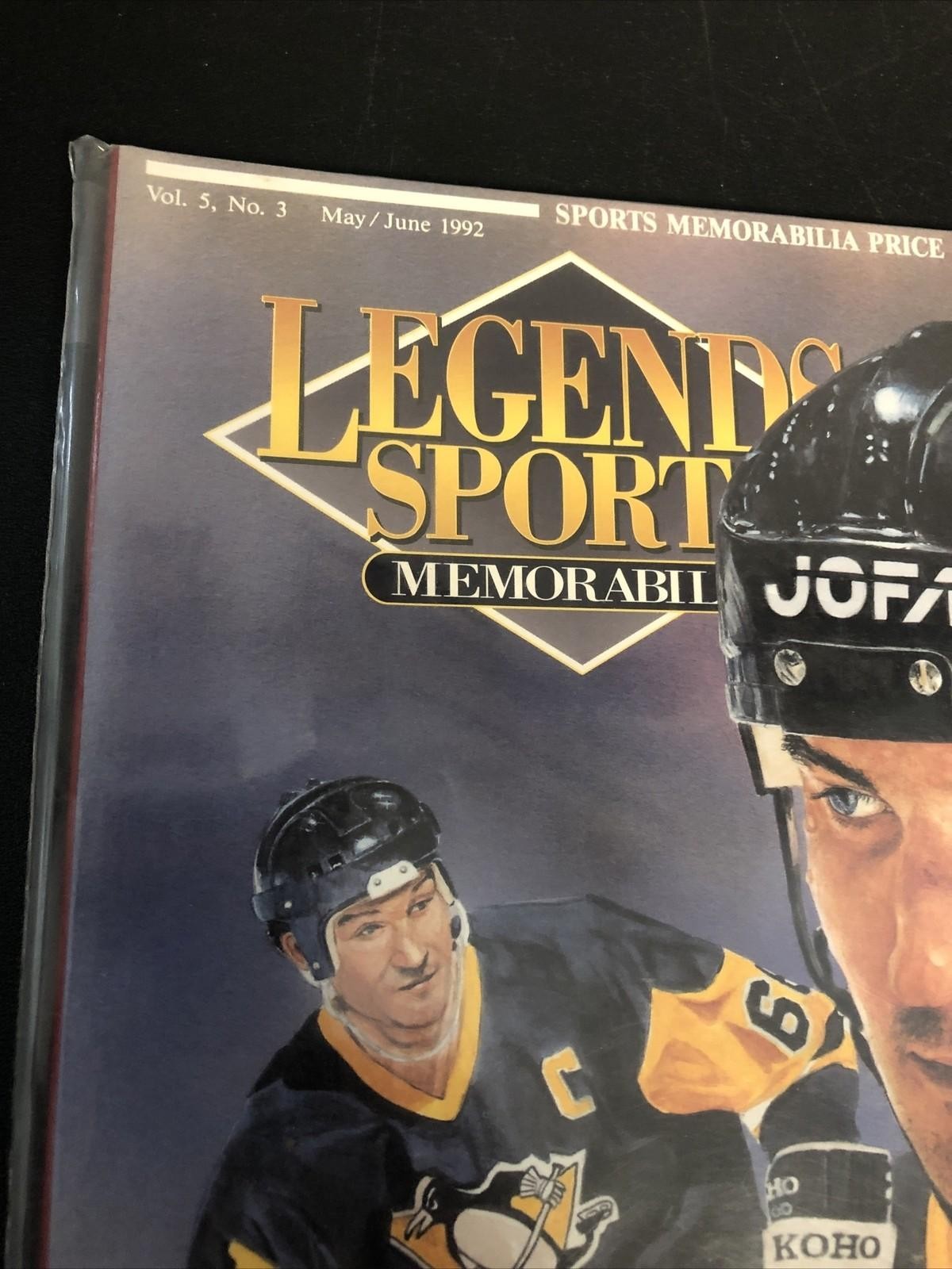 92’ LEGENDS SPORTS MEMORABILIA MAGAZINE. VOL-5 #3 MAY/JUN LEMIEUX