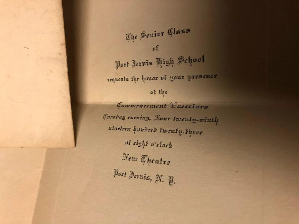 VINTAGE GRAMMAR  & HIGH SCHOOL COMMENCEMENT LETTERS: 1920,21,22,23