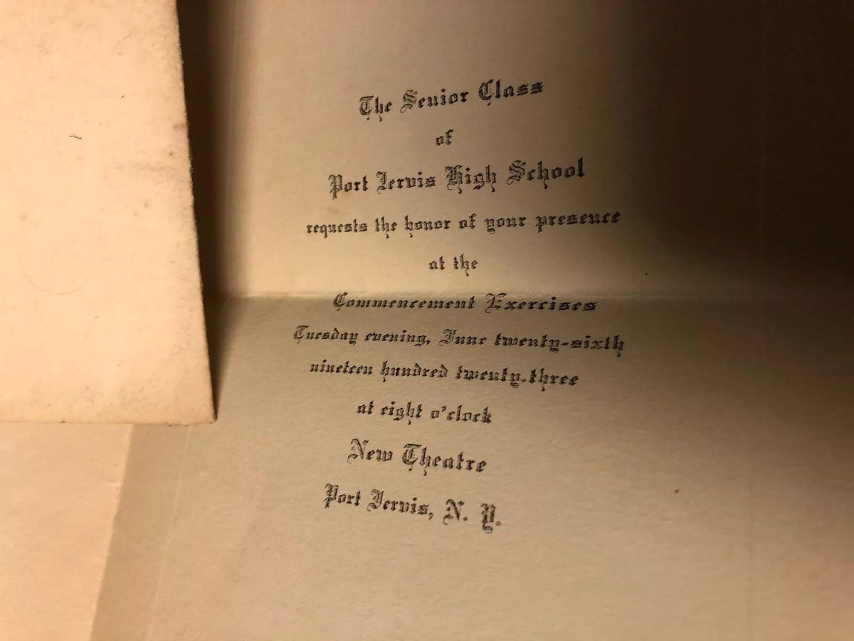 VINTAGE GRAMMAR  & HIGH SCHOOL COMMENCEMENT LETTERS: 1920,21,22,23