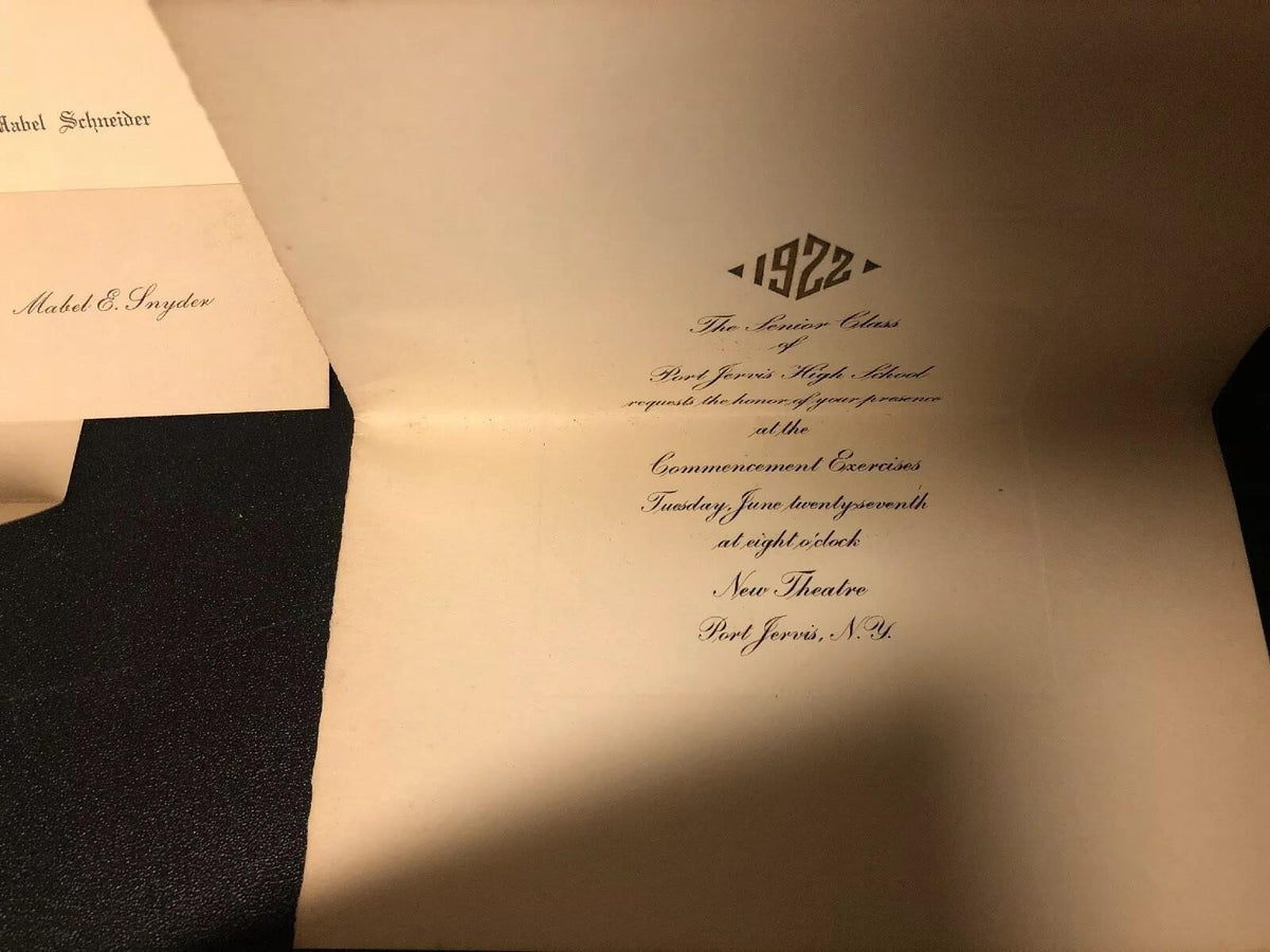 VINTAGE GRAMMAR  & HIGH SCHOOL COMMENCEMENT LETTERS: 1920,21,22,23