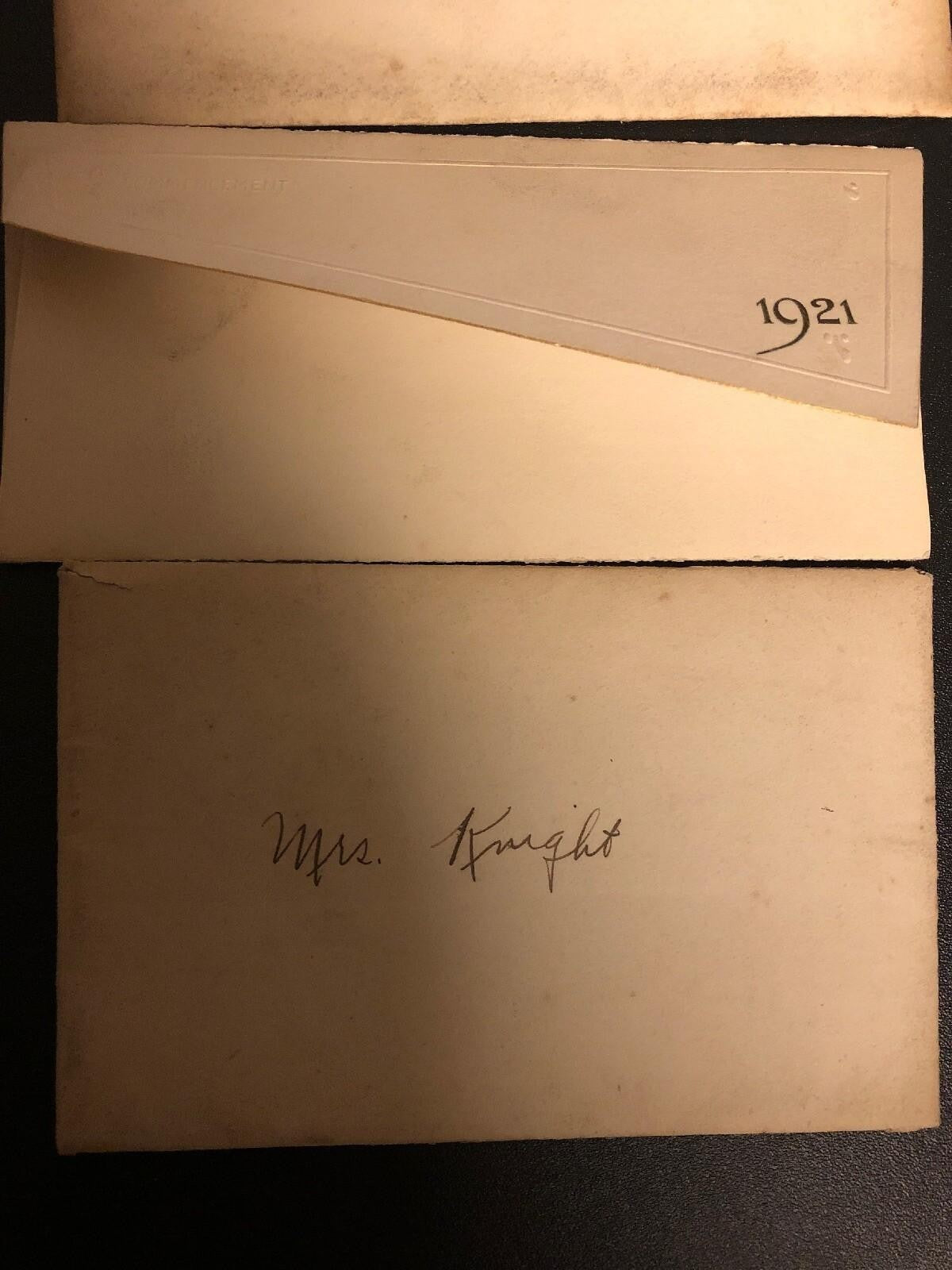 VINTAGE GRAMMAR  & HIGH SCHOOL COMMENCEMENT LETTERS: 1920,21,22,23