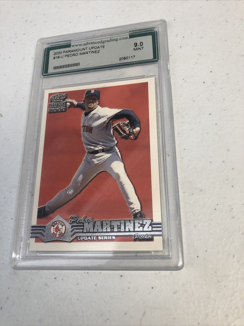 1-2000 Pacific Paramount Update Pedro Martinez #16-U HOF AGS Graded Mint 9