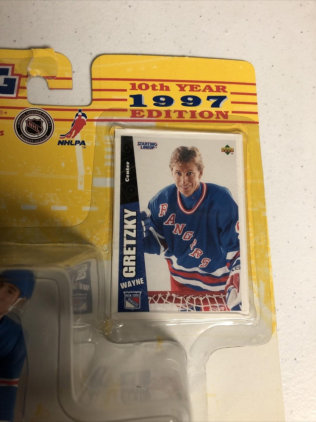 1997 KENNER STARTING LINE UP WAYNE GRETZKY FIGURINE NY RANGERS