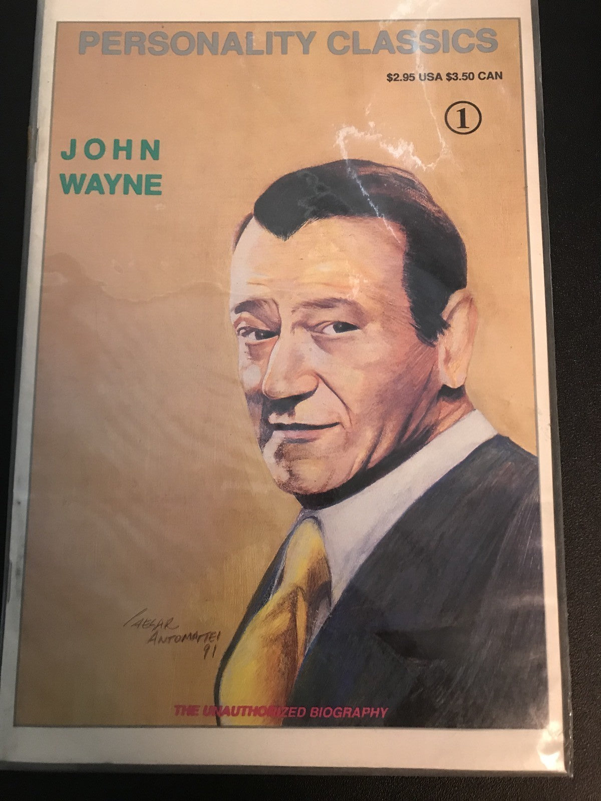 JOHN WAYNE PERSONALITY CLASSICS NO 1 UNAUTHORIZED BIOGRAPHY MAGAZINE