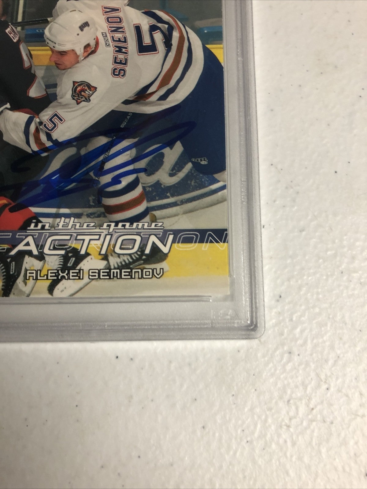 2003 BAP IN THE GAME ALEXEI SEMENOV #251 PSA GRADED NM 7 & PSA/DNA CERTIFIED!