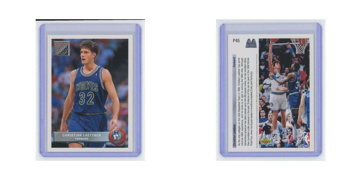 Christian Laettner 1992 Upper Deck McDonald's #P45 Minnesota Timberwolves NM