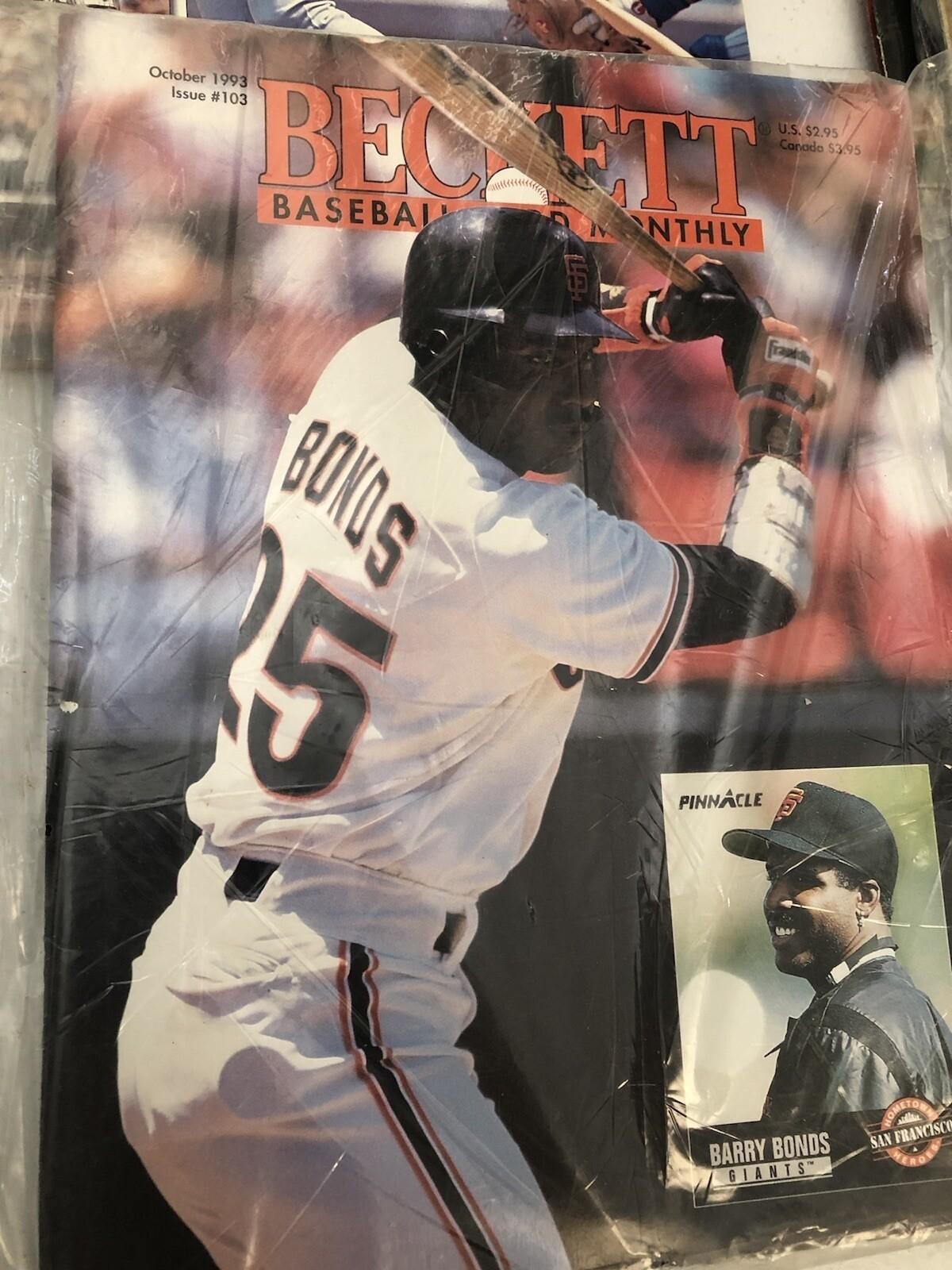 1991-94  BECKETT MAGAZINES WITH GREAT STARS ON COVERS!!GRIFFEY/BONDS lot of 7