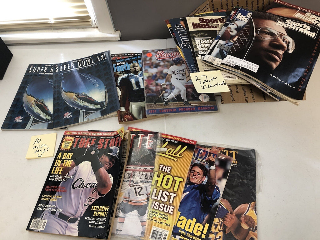 27 Sports Illustrated &10 Misc MLB Baseball Magazines Lot!90’s & Stars On Covers