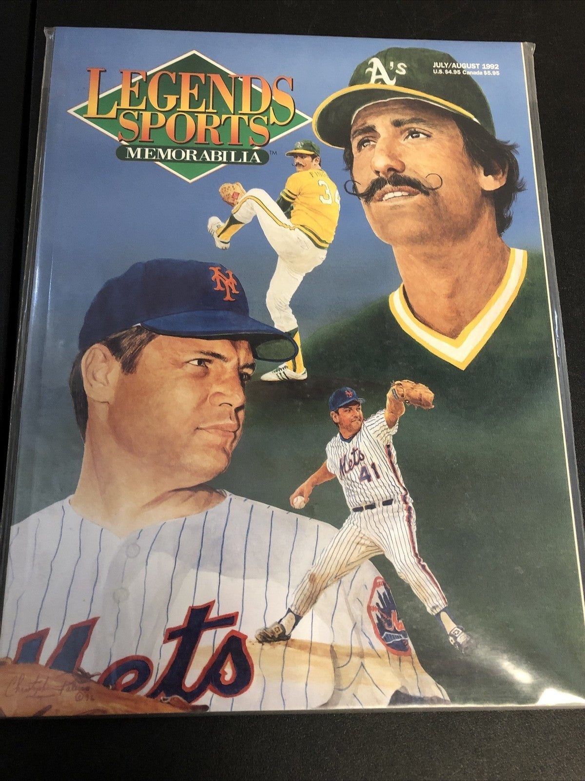 92’ LEGENDS SPORTS MEMORABILIA MAGAZINE. JUL/AUG ECK/SEAVER
