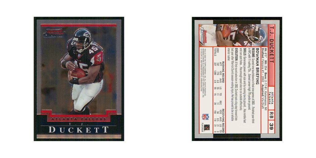 2004 Bowman Chrome T.J. Duckett 39