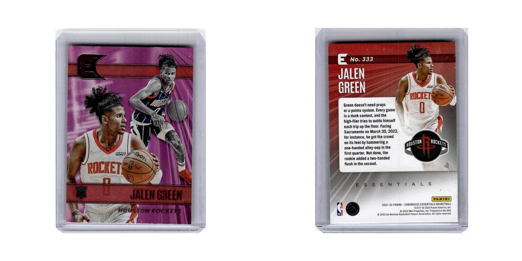 Jalen Green Rookie 2021 Panini Chronicles Essentials #333 Houston Rockets NM