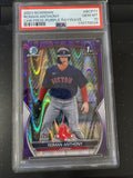 2023 Bowman Chrome Prospects Roman Anthony Purple RayWave ref /250 BCP-71 PSA 10