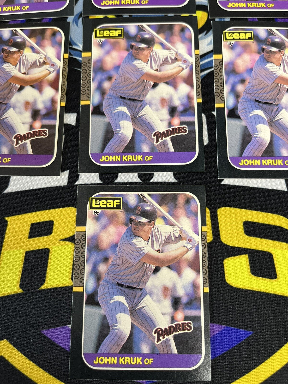 John Kruk Rookie Card Lot Of 7 RC Leaf Padres
