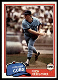 1981 TOPPS RICK REUSCHEL CHICAGO CUBS #645