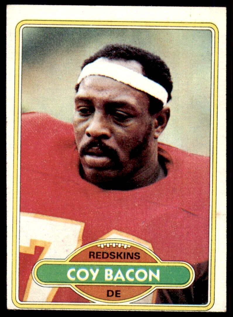 1980 TOPPS COY BACON WASHINGTON REDSKINS #522