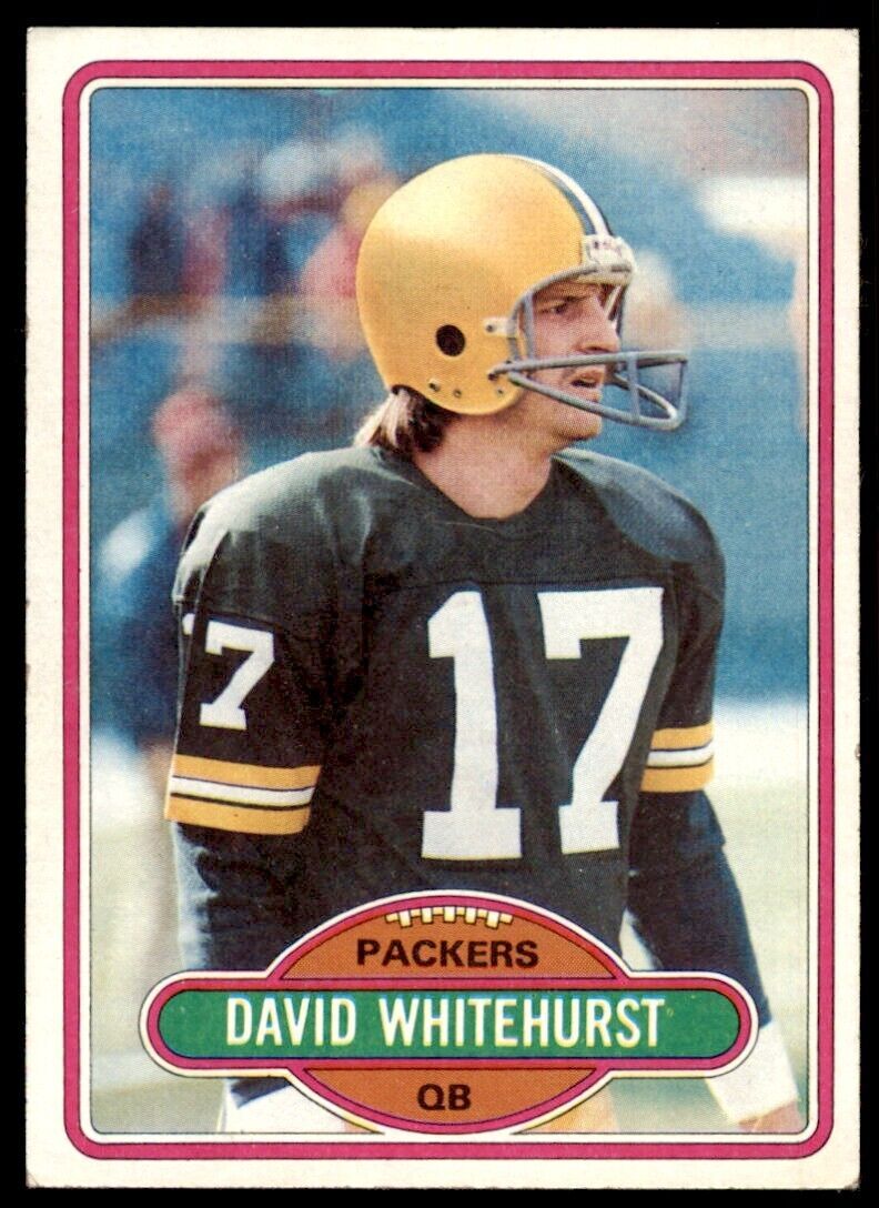 1980 TOPPS DAVID WHITEHURST GREEN BAY PACKERS #367