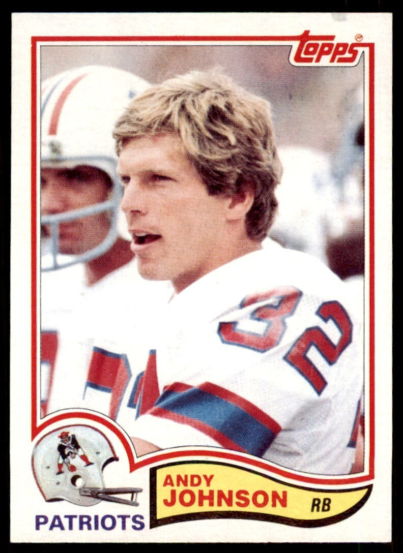 1982 TOPPS ANDY JOHNSON NEW ENGLAND PATRIOTS #155