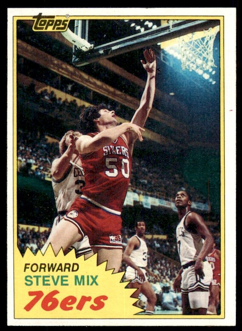 1981-82 TOPPS STEVE MIX PHILADELPHIA 76ERS #E92