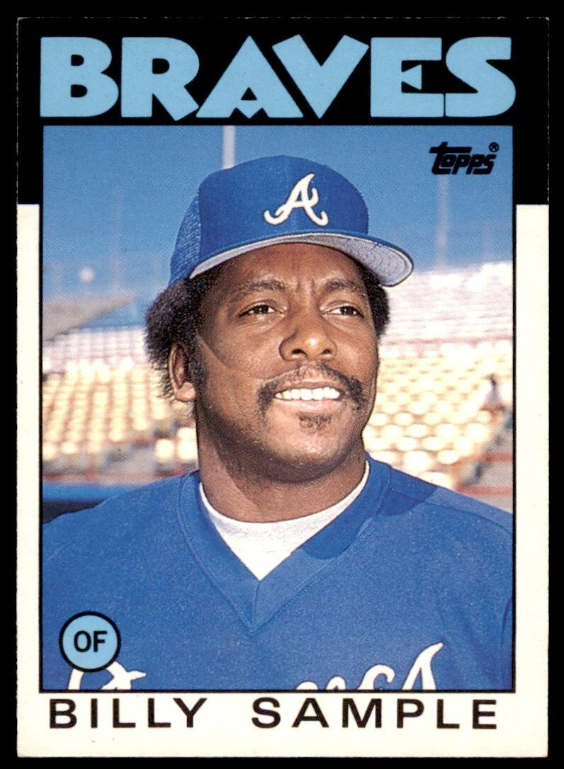 1986 TOPPS TRADED BILLY SAMPLE ATLANTA BRAVES #98T .