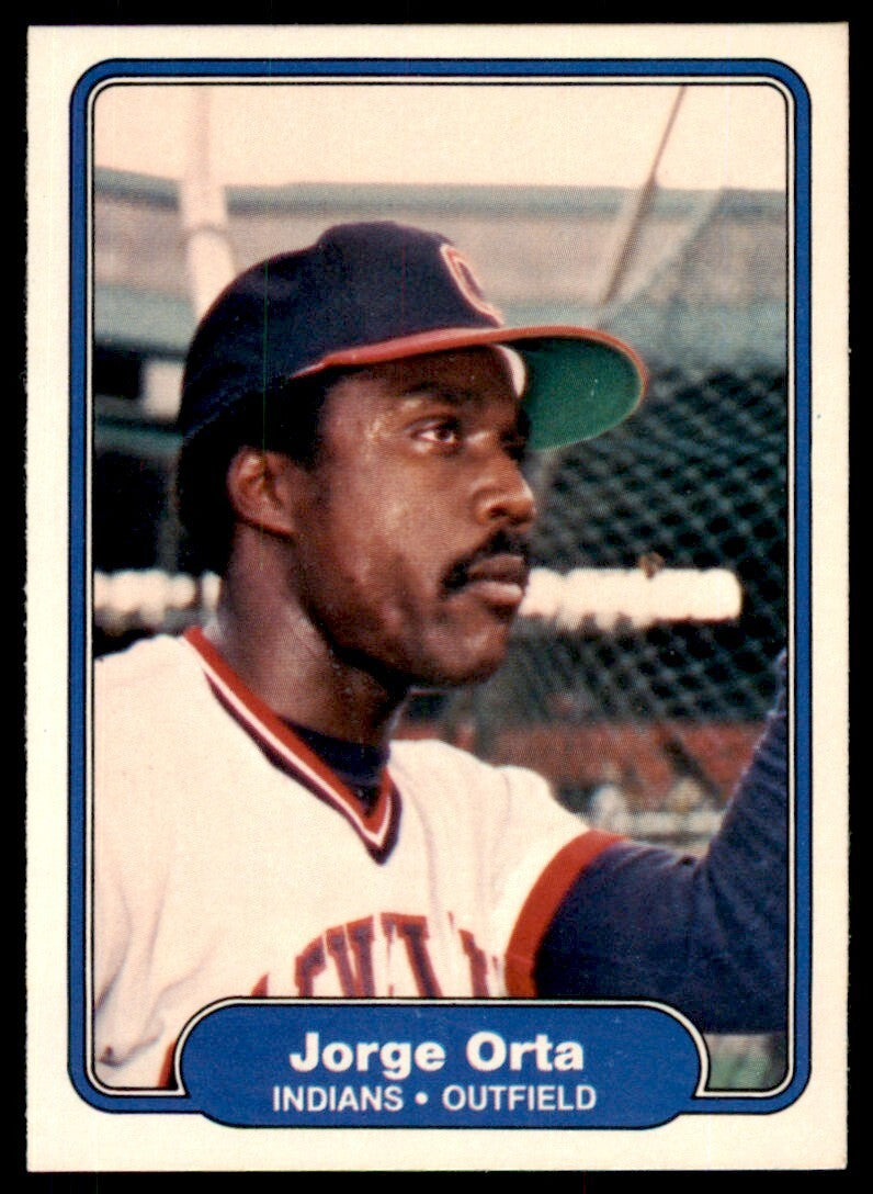 1982 FLEER JORGE ORTA CLEVELAND INDIANS #376