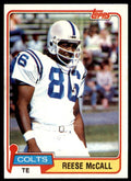 1981 TOPPS REESE MCCALL BALTIMORE COLTS #368