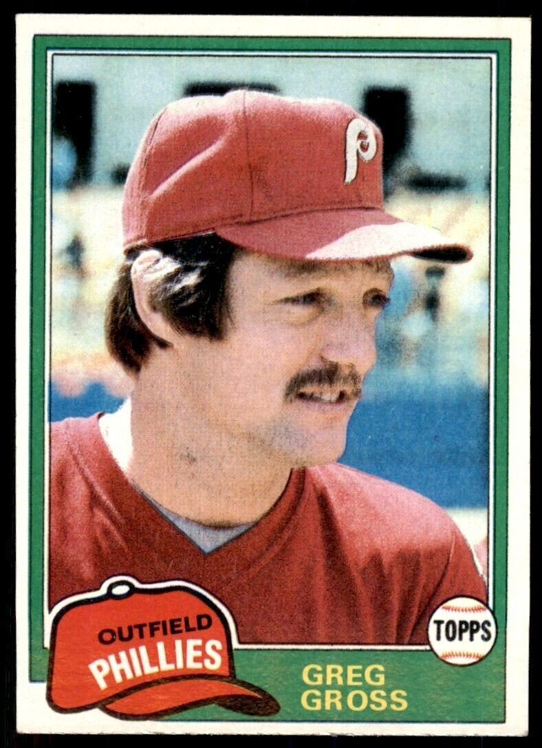 1981 TOPPS GREG GROSS PHILADELPHIA PHILLIES #459