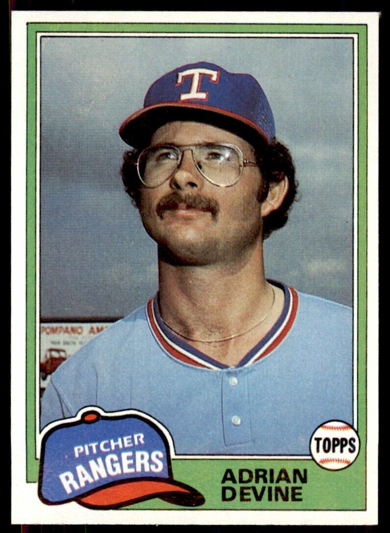 1981 TOPPS ADRIAN DEVINE TEXAS RANGERS #464