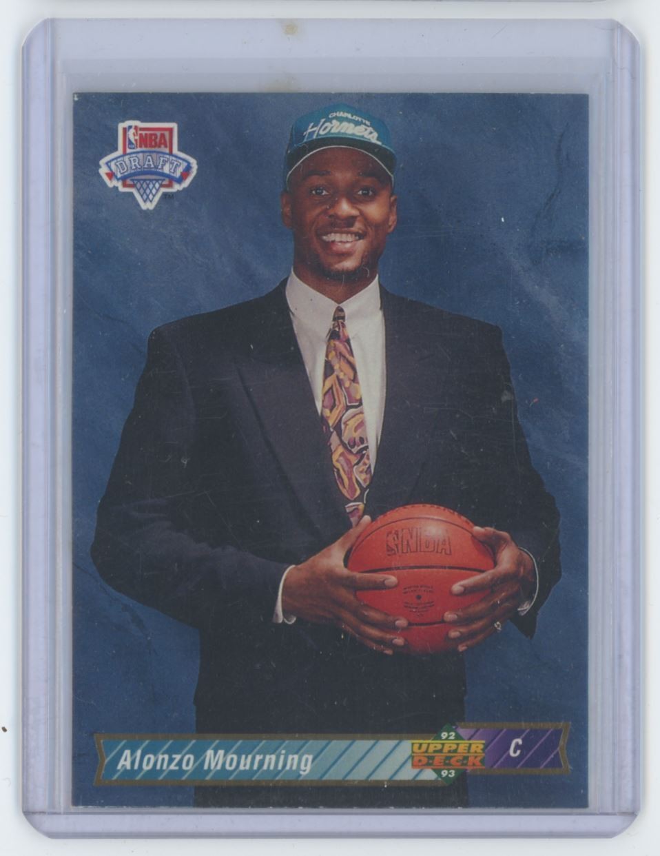 1992-93 UPPER DECK ALONZO MOURNING ROOKIE CHARLOTTE HORNETS #2