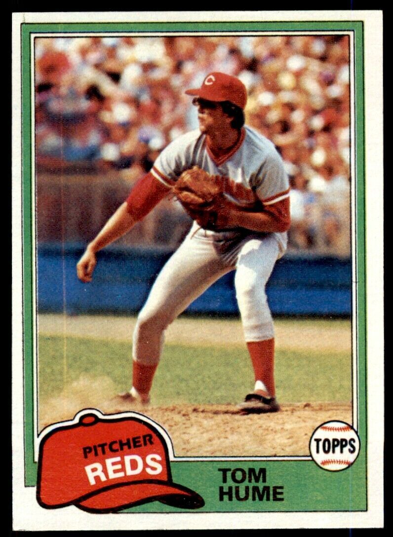 1981 TOPPS TOM HUME CINCINNATI REDS #419