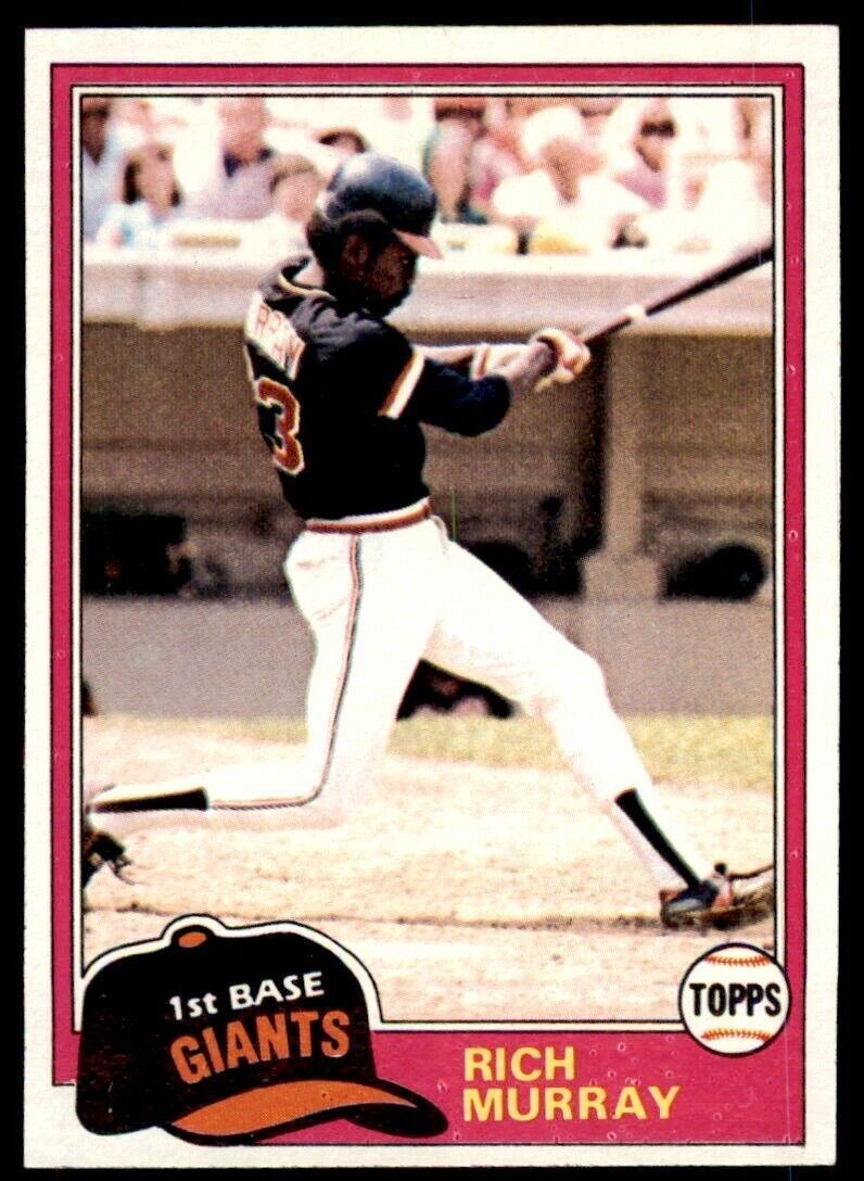 1981 TOPPS RICH MURRAY ROOKIE SAN FRANCISCO GIANTS #195