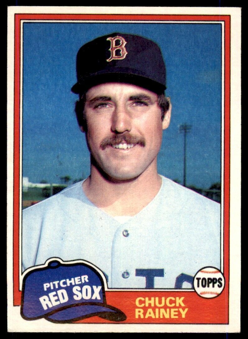 1981 TOPPS CHUCK RAINEY BOSTON RED SOX #199