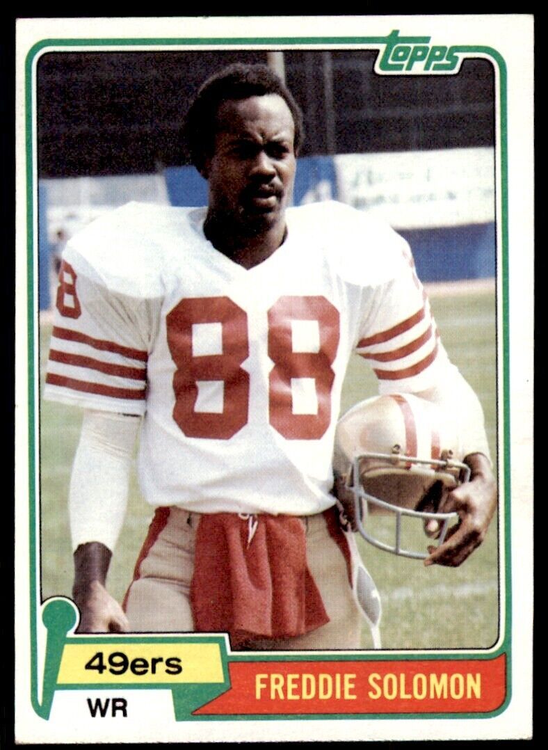 1981 TOPPS FREDDIE SOLOMON SAN FRANCISCO 49ERS #148