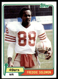 1981 TOPPS FREDDIE SOLOMON SAN FRANCISCO 49ERS #148