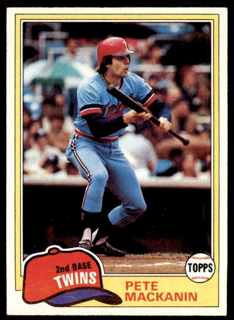 1981 TOPPS PETE MACKANIN MINNESOTA TWINS #509
