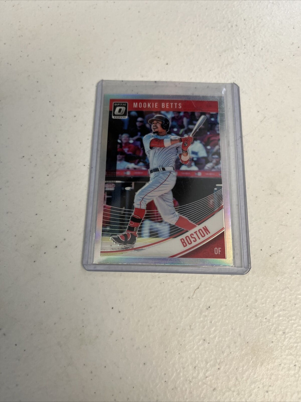 MOOKIE BETTS 2018 Donruss Optic Silver Holo Prizm PARALLEL- RED SOX