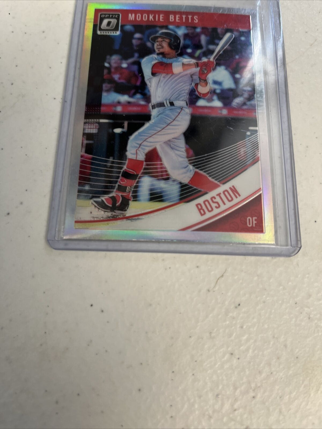 MOOKIE BETTS 2018 Donruss Optic Silver Holo Prizm PARALLEL- RED SOX