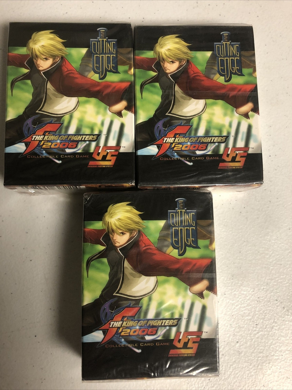 UFS Rock Howard Starter Decks NEW King of Fighters Universal Fighting System 3ct