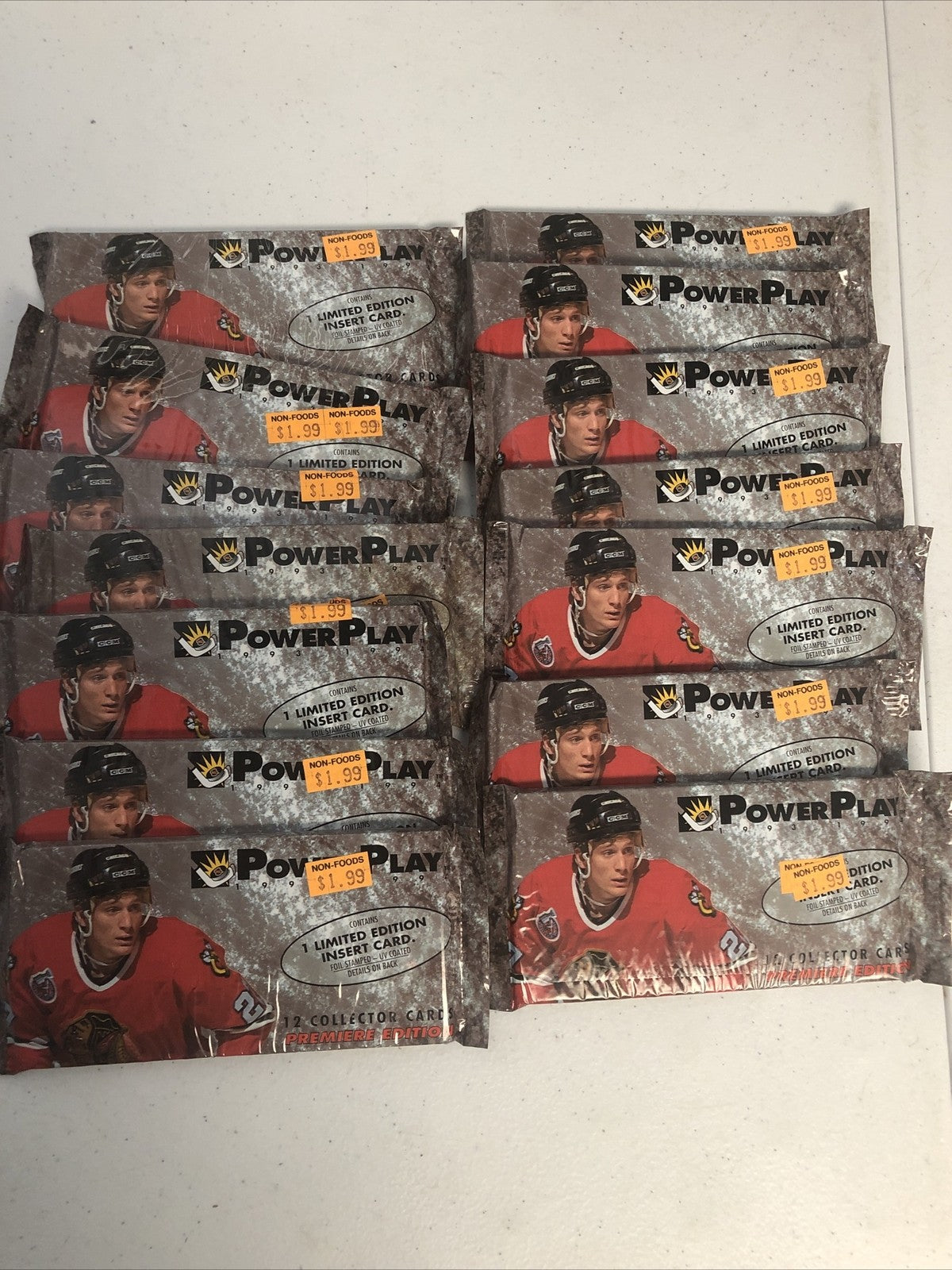 1993-1994 Fleer Power Play Hockey Packs, 14 Packs! Hard to Find?? Factory Sealed