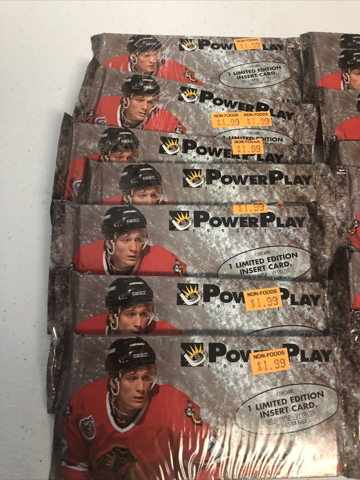 1993-1994 Fleer Power Play Hockey Packs, 14 Packs! Hard to Find?? Factory Sealed