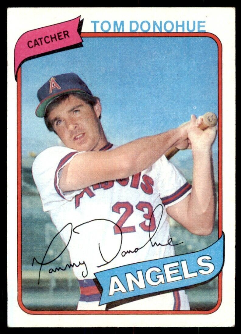 1980 TOPPS TOM DONOHUE ROOKIE CALIFORNIA ANGELS #454
