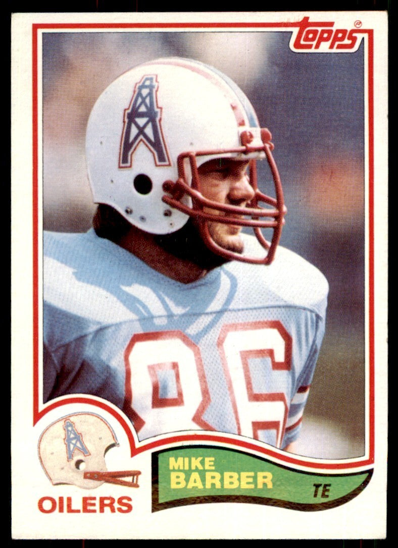 1982 TOPPS MIKE BARBER HOUSTON OILERS #93