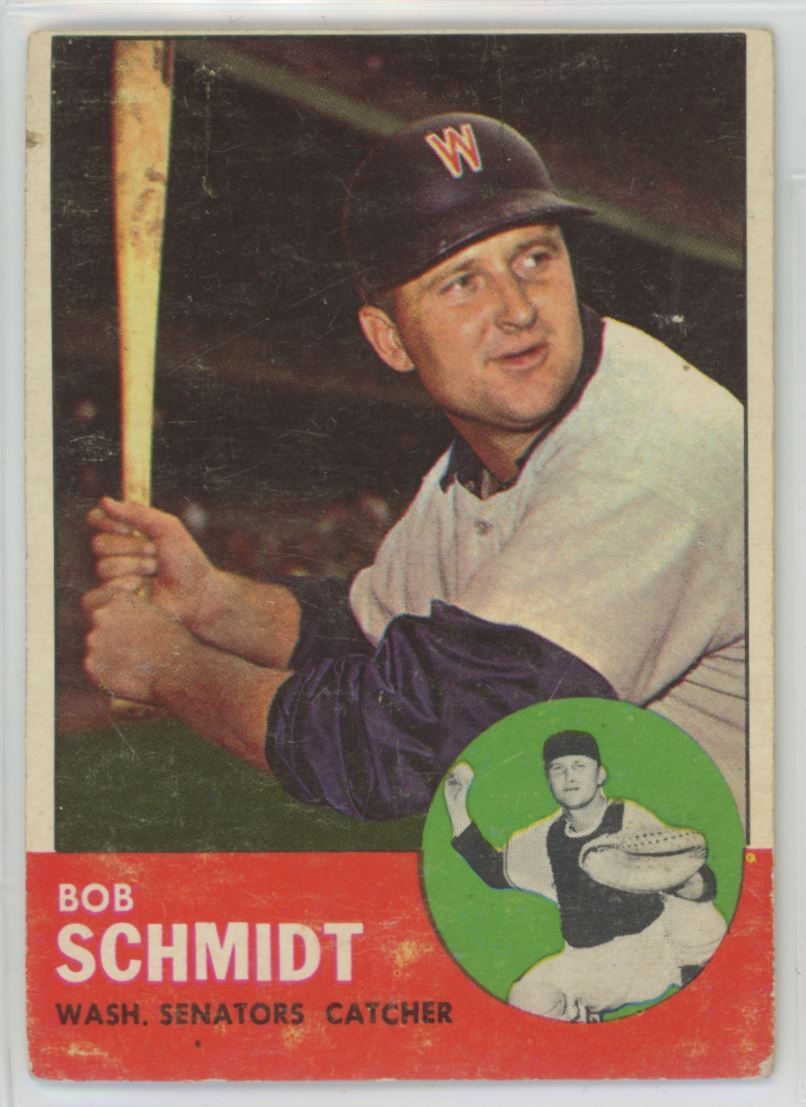 1963 TOPPS BOB SCHMIDT WASHINGTON SENATORS #94