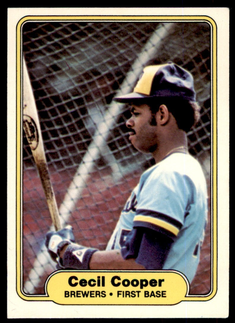 1982 FLEER CECIL COOPER MILWAUKEE BREWERS #138