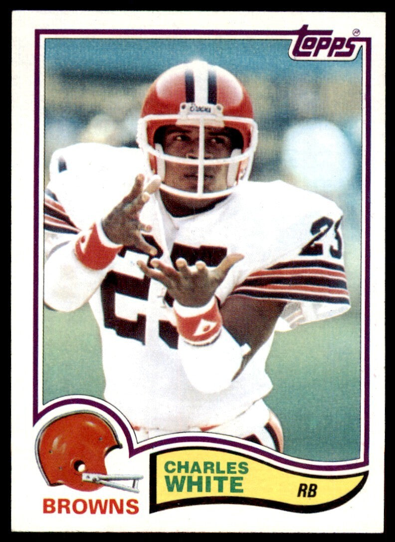1982 TOPPS CHARLES WHITE CLEVELAND BROWNS #75