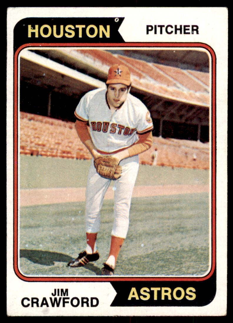 1974 TOPPS JIM CRAWFORD ROOKIE HOUSTON ASTROS #279