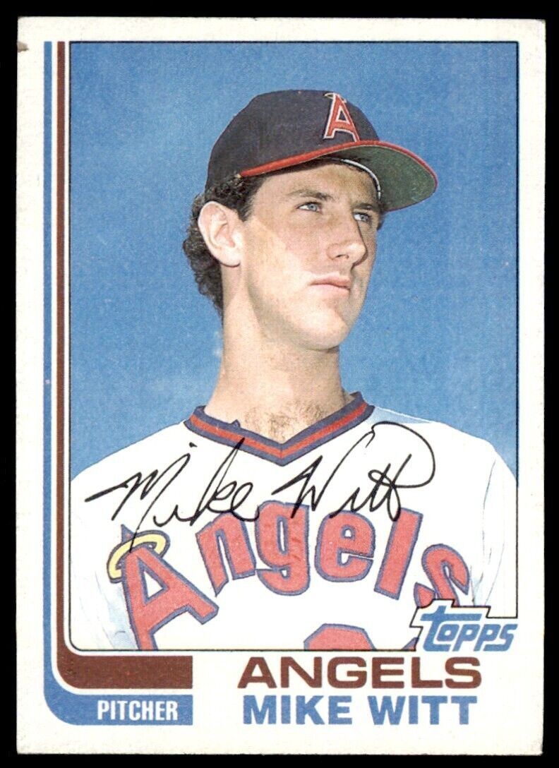 1982 TOPPS MIKE WITT ROOKIE CALIFORNIA ANGELS #744