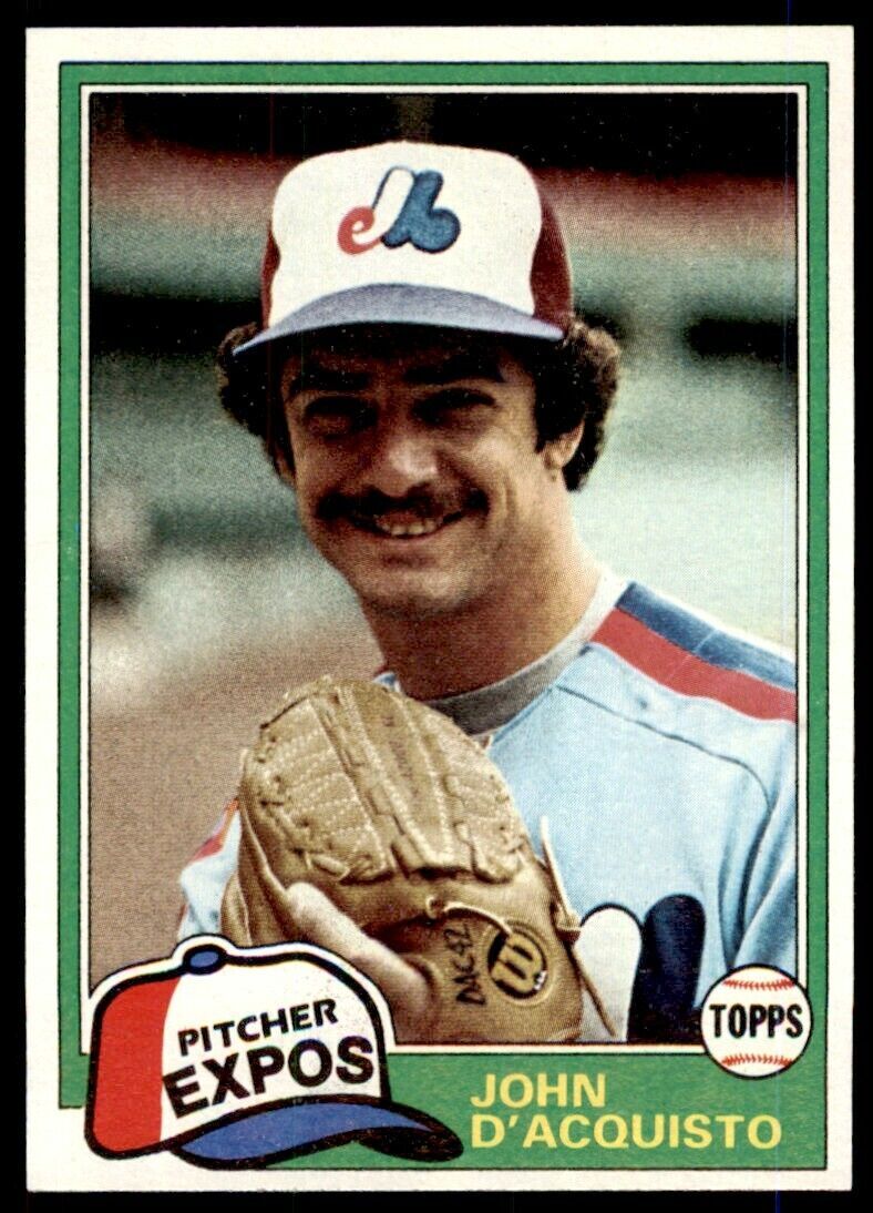 1981 TOPPS JOHN D'ACQUISTO MONTREAL EXPOS #427